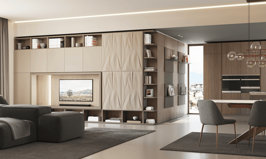 The Febal Casa collection designed by Daniel Libeskind Draws its inspiration from the historical uses of cabinet-making to protect precious objects.