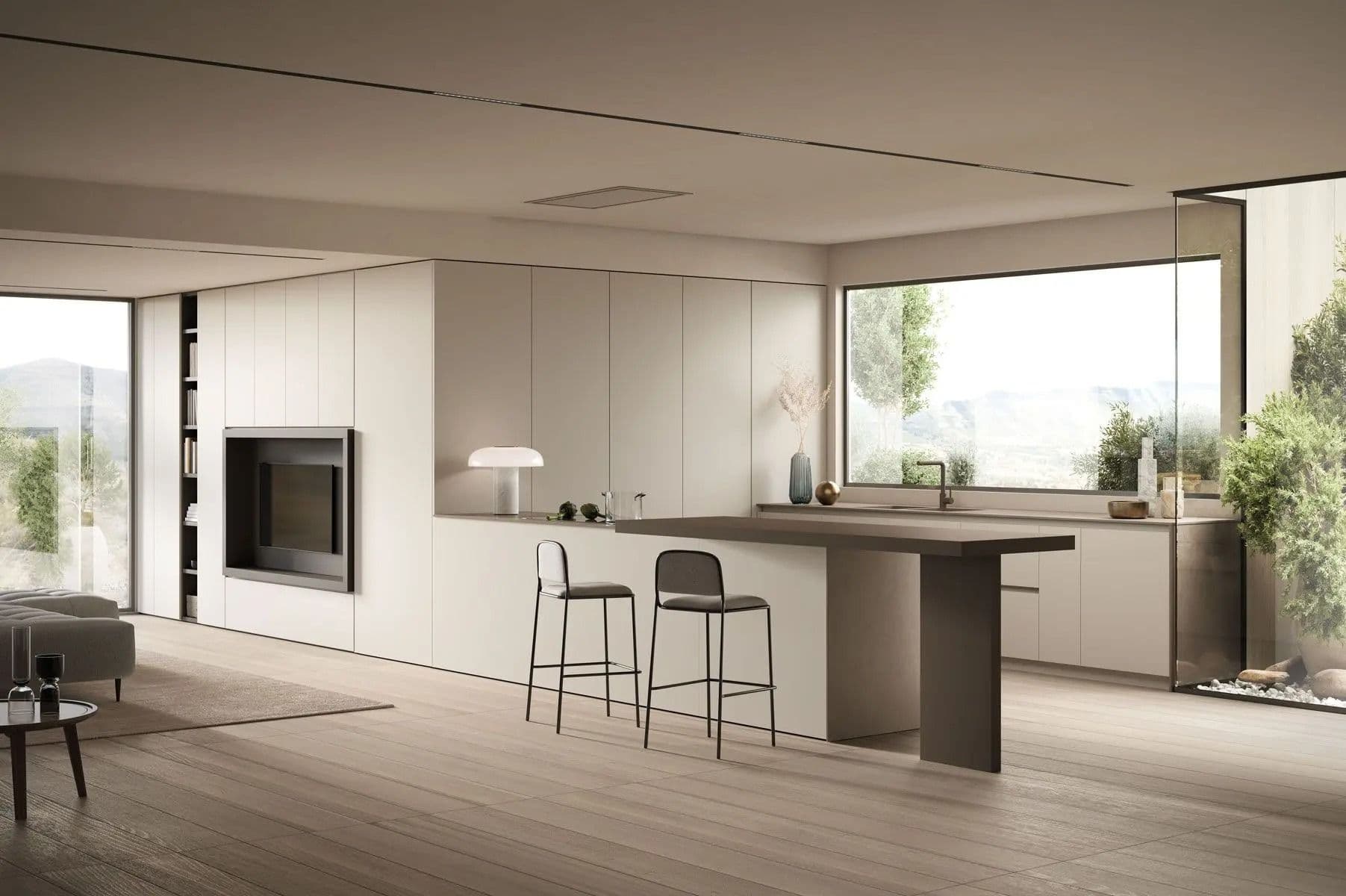 Rectangle Kitchen + Dining Room Combo